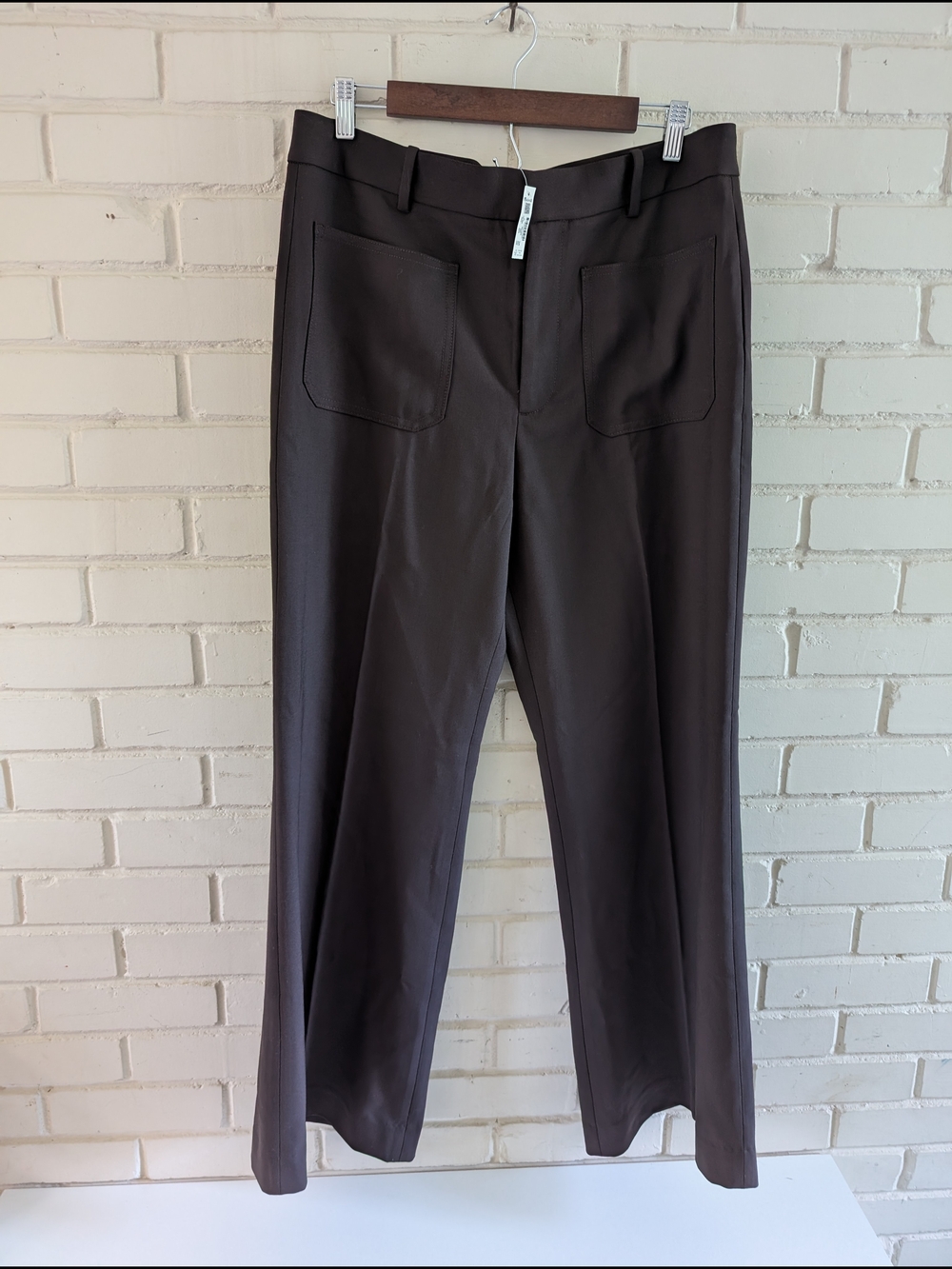 NWT Madewell 12 High-Rise Bootcut Trouser Pants Molasses Dark Brown
